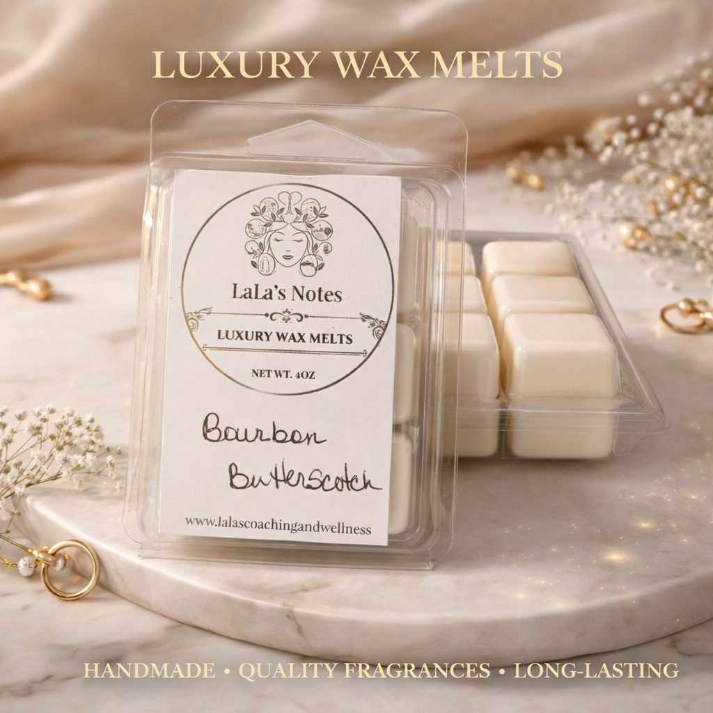 LaLa's Notes 2 oz wax melts for flameless home fragrance